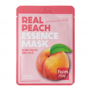 FarmStay Real Peach Essence Mask, 1 τμχ