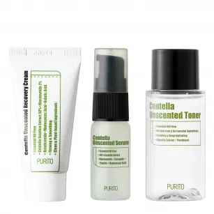 Purito Centella Unscented Mini Kit with Centella Asiatica Extract - 30ml, 15ml, 12ml Purito Centella Unscented Mini Kit with Centella Asiatica Extract - 30ml, 15ml, 12ml