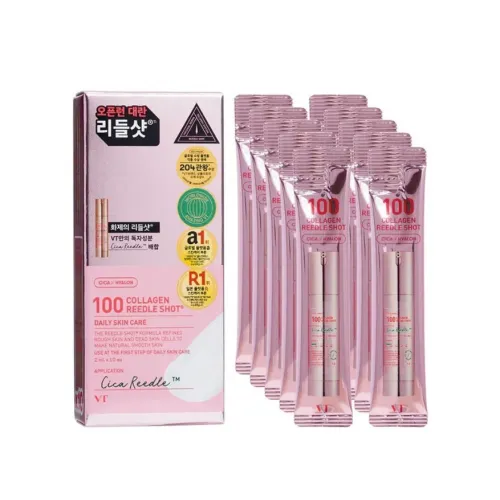 Strengthening Collagen Booster with Microneedles VT COSMETICS Collagen Reedle Shot 100 Stick, 2ml x 10pcs