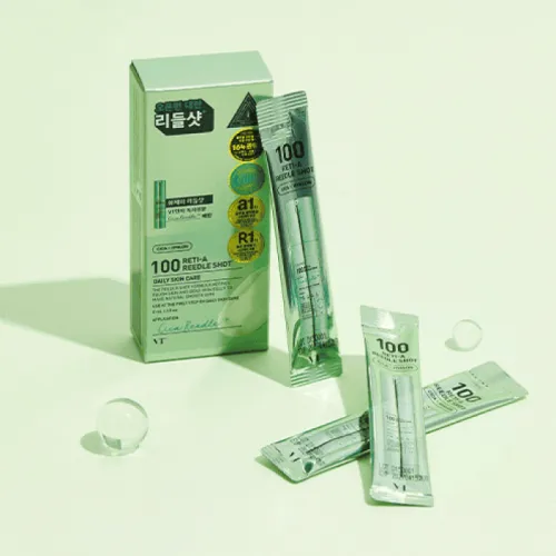 Micro-needle booster with retinal for improving skin texture (stick) VT COSMETICS 100 Reti-A Reedle Shot, 2ml х 10pcs