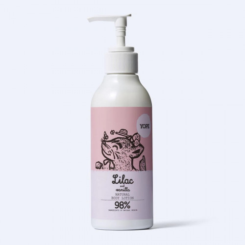 Moisturizing Natural Body Lotion Lilac and Vanilla 300ml